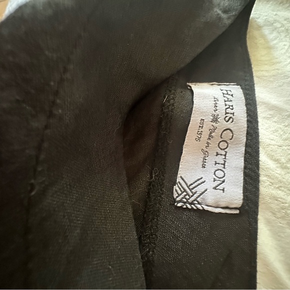 Harris Cotton brand black linen dress. Size large. - Picture 3 of 6
